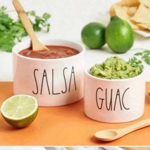 Brand New In Box Rae Dunn Gauc & Salsa Set w/ Bamboo Spoons‎ - NWT